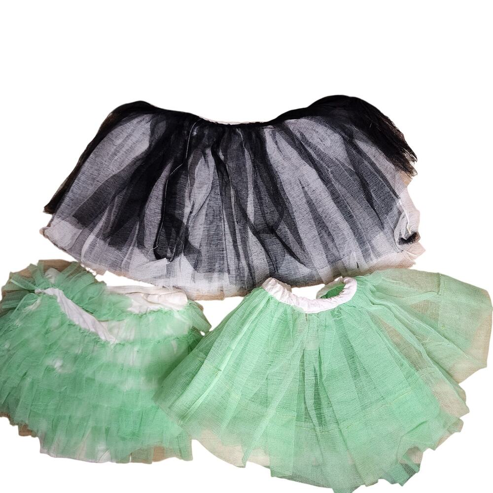 vintage 1950s Handmade Girls Dance Costume tutu tulle Skirts